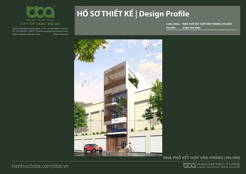 Thiet Ke Nha Pho Ket Hop Van Phong Ms Nhi