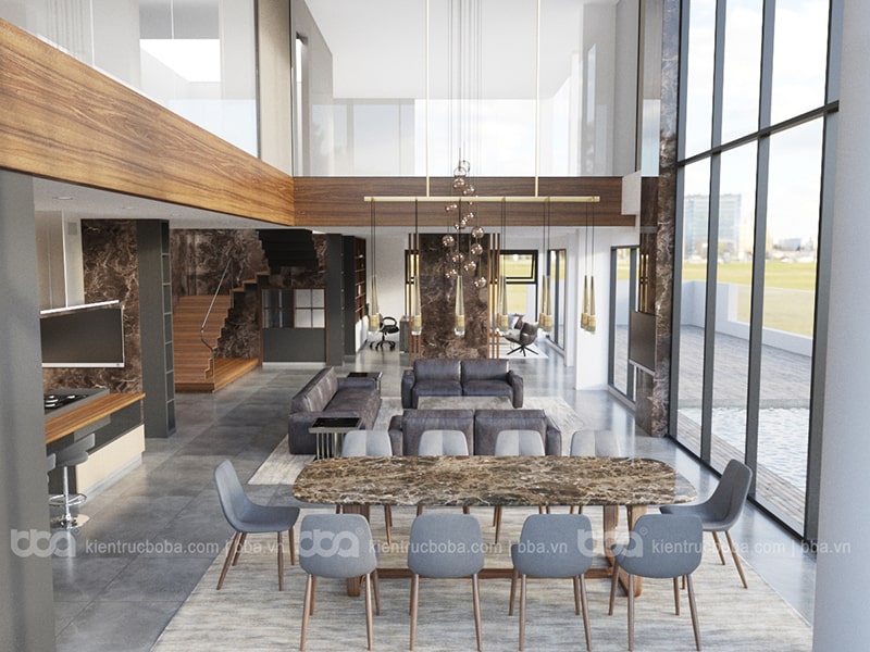 Thiết kế nội thất căn hộ Penthouse