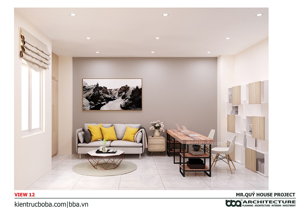 Mẫu nhà ống 3 tầng sân thượng 4x15