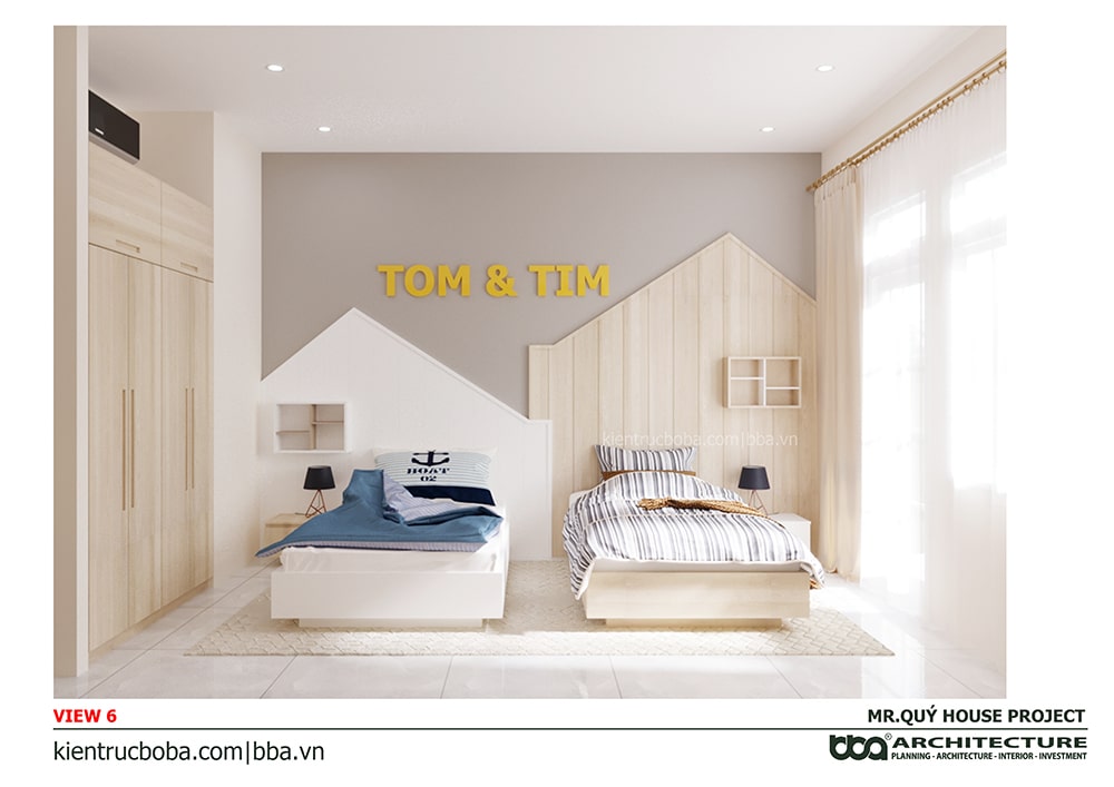 Mẫu nhà ống 3 tầng sân thượng 4x15