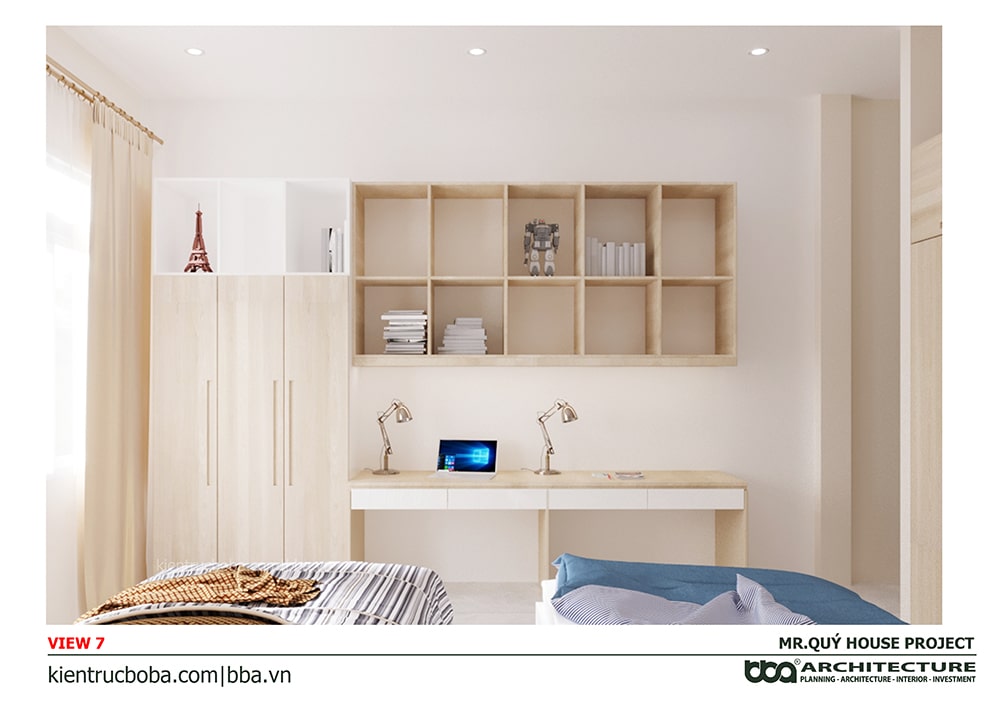 Mẫu nhà ống 3 tầng sân thượng 4x15